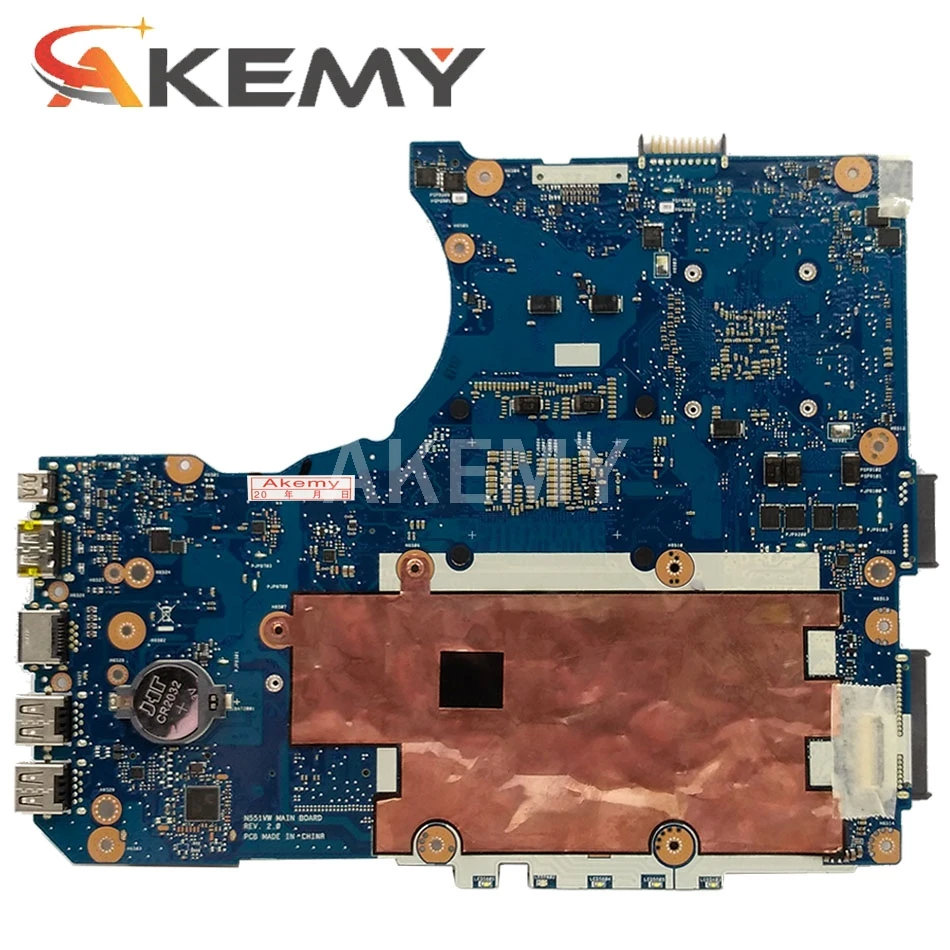 Akemy N551VW материнская плата для ноутбука ASUS ROG N551V G551V G551VW FX51V FX51VW оригинальная HM170 I7