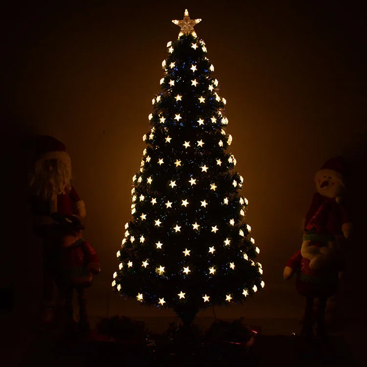 Светодиодный освещение Рождественская елка Набор рождественских украшений 1,5 м оптический древесное волокно дерева 1,8 метров комплект одежды с рисунком рождественской елки для дома