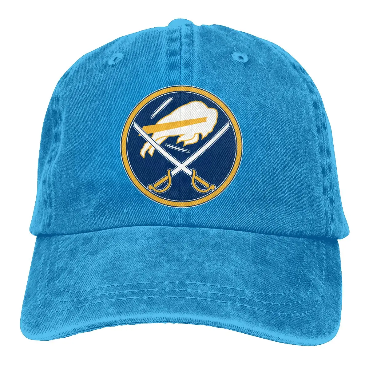 Нейтральная Регулируемая бейсболка с логотипом Sabres-Buffalo Mashup