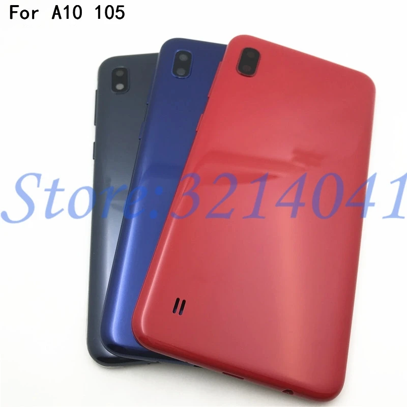 Для samsung Galaxy A10 A105 A105F задняя Батарея Крышка для samsung A10 Батарея крышка Корпус двери задний Чехол с боковыми кнопками