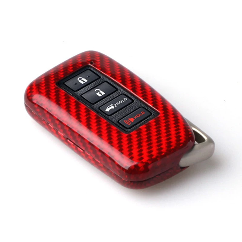 

Red Real Carbon-Fiber Remote Keys Fob Cases Shell For Lexus ES 300h IS 300 GS RC