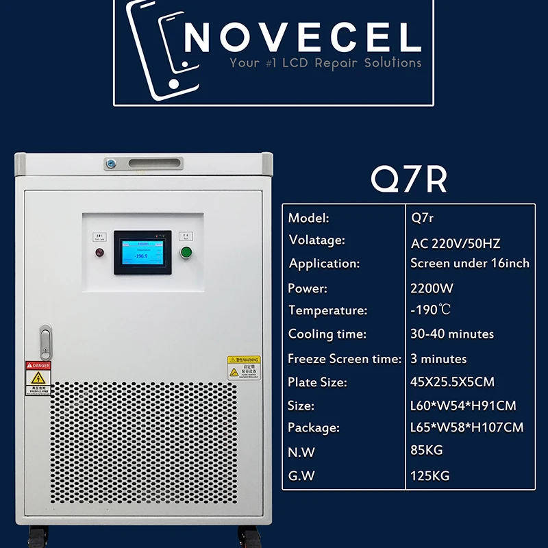  2019 New Q7R Electrical Freezer LCD Screen Separator Machine LCD Glass Frame Freezing Separating Fo