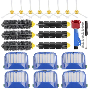 

Replacement Parts Accessories Kit for IRobot Roomba 500 600 Series 6Filter 8 Side Brush 3 Bristle & 3 Beater Brush