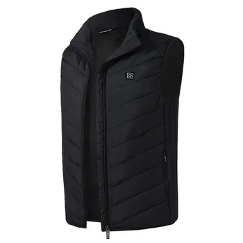 

Smart Charging Heating Vest Men's Cotton Collar Collar Graphene Carbon Fiber Heating Vest Jacket Male