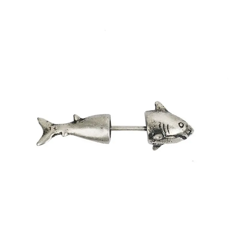 "La Mégalodon" big shark earrings