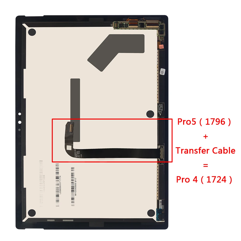 microsoft surface pro 4 1724 lcd touch screen digitizer assembly in stock