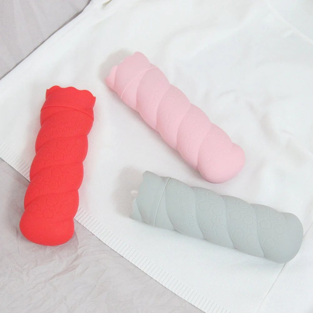 Marshmallow Hot Water Bottle Bag Silicone Silicone Hand Warmer Hot Water Bag Reusable Hot Water Bottles Water Bag Winter Warmer