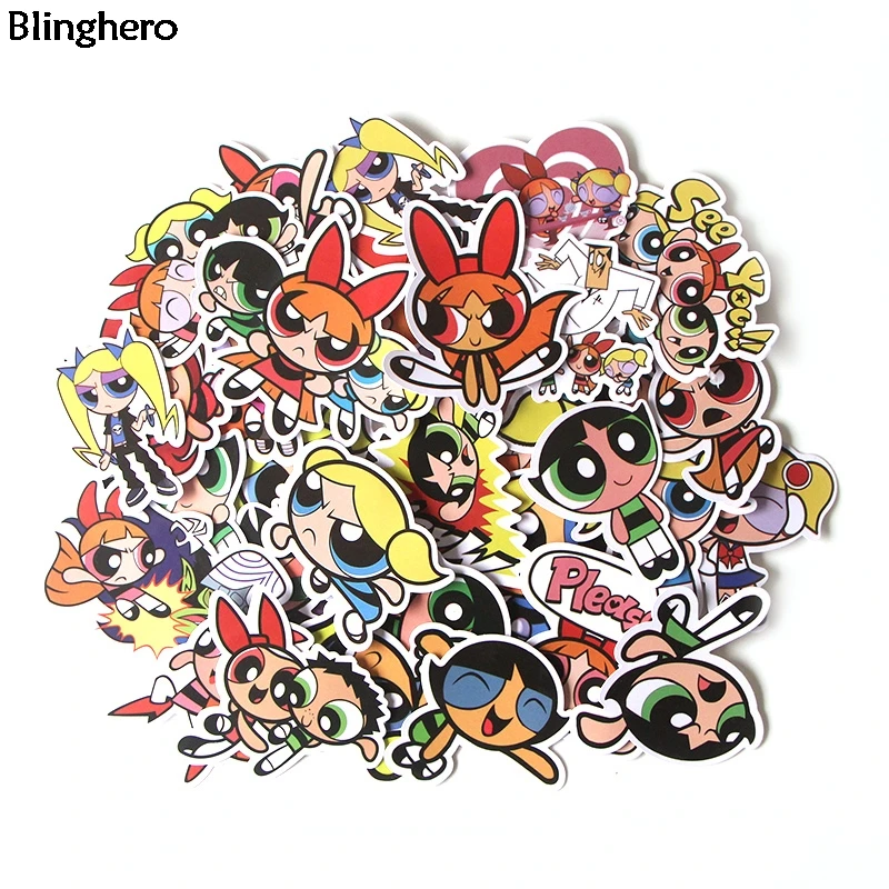 10 компл./лот Blinghero Суперкрошки 35 шт./компл. мультфильм Стикеры s декоративные настенные Стикеры альбом наклейки подарок для друзей BH0102