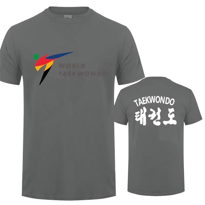 WTF World Taekwondo Federation T Shirt Tee Summer Short Sleeve Cotton O-Neck Man Tshirts Tops LH-241 6