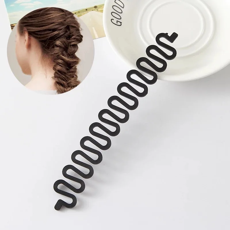 Укладка волос леди французский приспособление для плетения кос Плетение Braider ролик для волос, фигурная инструмент DIY аксессуары - Цвет: A