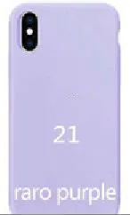 Официальный чехол Keepever для Apple Liquid Силиконовый чехол для iPhone 6 6S 7 8 Plus чехлы для телефонов Apple X XS Max XR - Цвет: purple Full cover