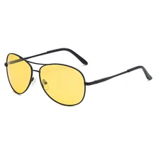 Очки ночного видения, мужские, для вождения, желтые линзы, солнцезащитные очки, классические, с антибликовым покрытием, для вождения, защитные очки для мужчин