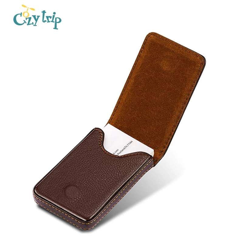 Flash Sale Business-Card-Holder Case Magnetic Pocket-Name-Card Women with Shut  mlKEqXy5d