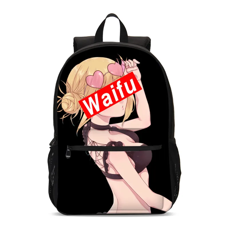 Модный рюкзак Sugoi Senpai Waifu для девочек-подростков, детские школьные сумки, рюкзак для студентов Mochila Escolares, детский рюкзак