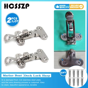 2pcs Anti-Rust for Boats to Use Fastener Clamp Deck Hasp Marine Boat Hasp Marine Boat Hatch Latch Cabinet Hatch Latch Marine Boat Hatch 