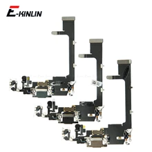USB Charger Power Port Dock Connector Plug Charging Flex Cable For iPhone 11 Pro Max Microphone HeadPhone Audio Jack