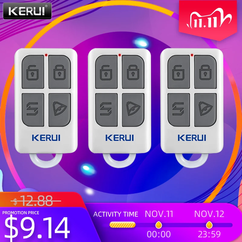 KERUI 3 шт. Беспроводной дистанционного Управление для W1 W2 W17 W18 W19 G18 G19 G183 G193 8218 г 8219