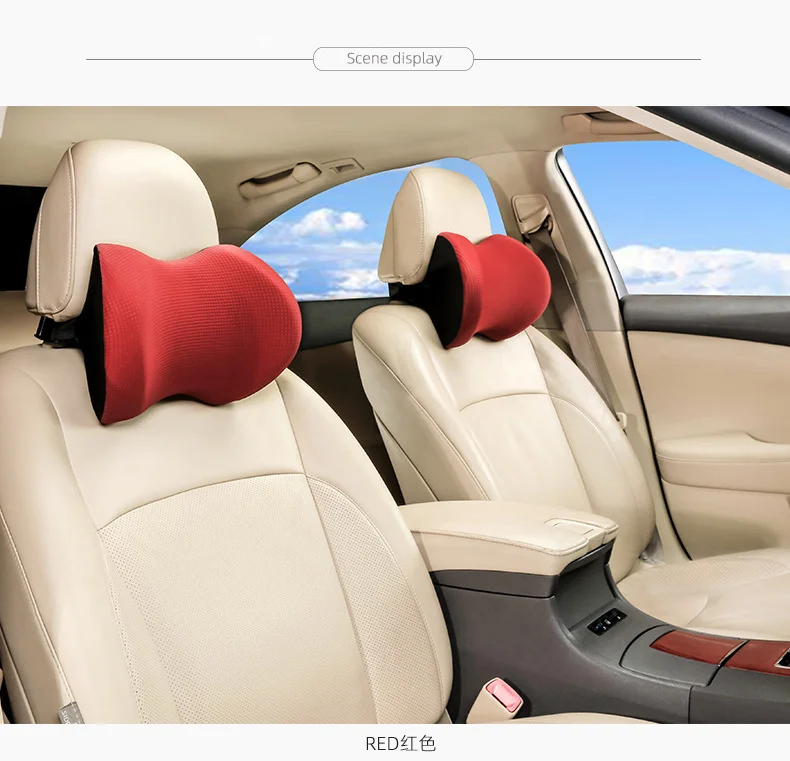 Oreiller De Cou En Mousse Mémoire Pour Chien En Voiture - Support Postural, Noir, Marque Bookishbunny