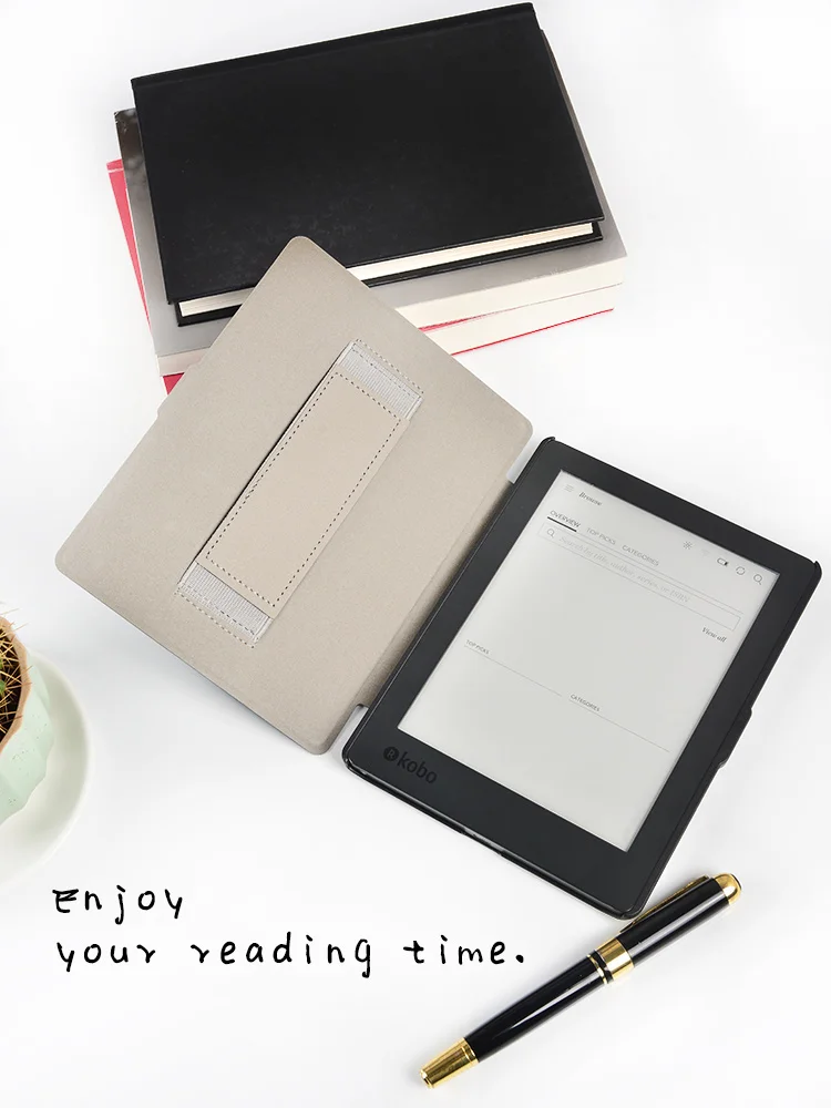 Умный чехол для Kobo aura H2O edition 2 6," водостойкий читалка с держателем для рук/ручная решетка+ Бесплатный подарок