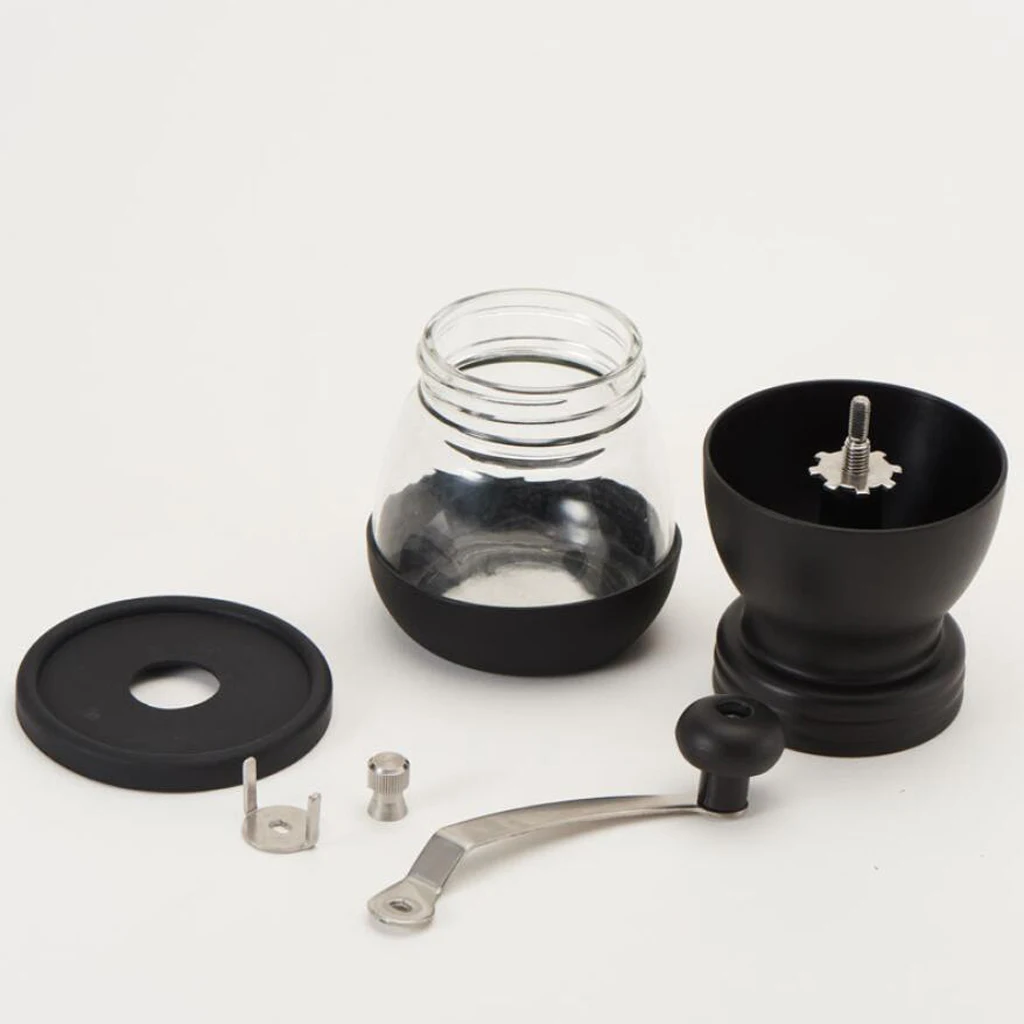 Manual Coffee Grinder with Airtight Canister, Conical Burr Mill
