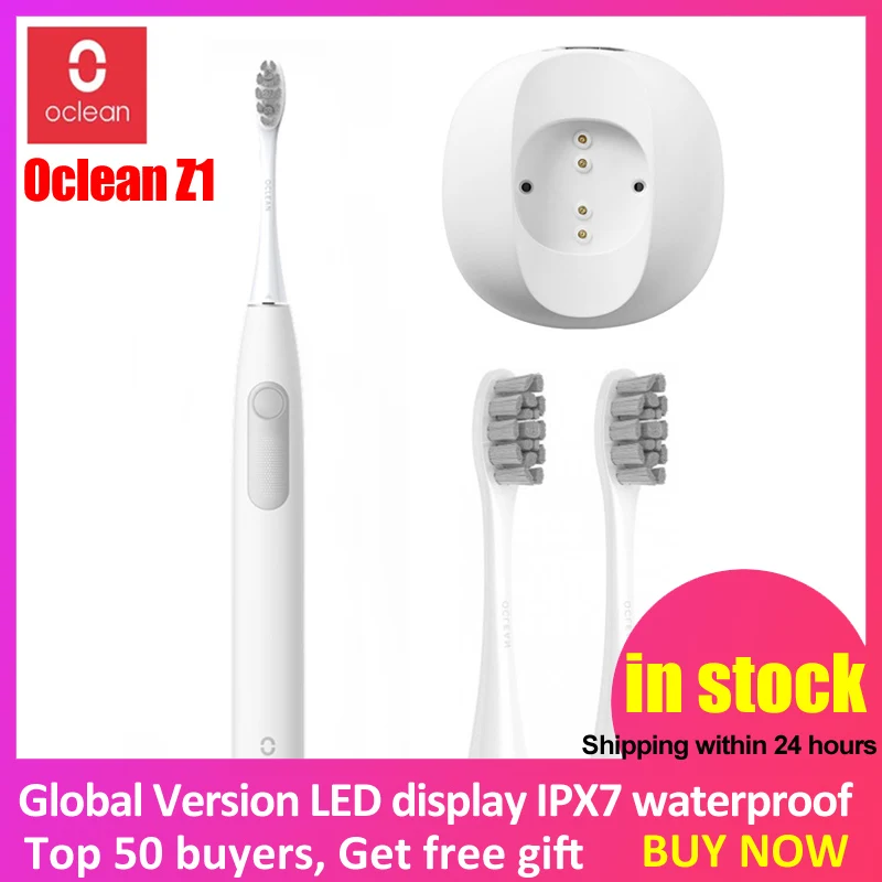Новейшая глобальная версия Oclean Z1 sonic электрическая зубная щетка Ультра звуковая автоматическая зубная щетка IPX7 Водонепроницаемая Быстрая зарядка бесплатный подарок