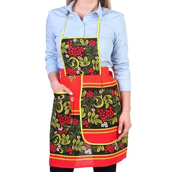 

Apron "Khokhloma", souvenir, with pocket and towel 3292710