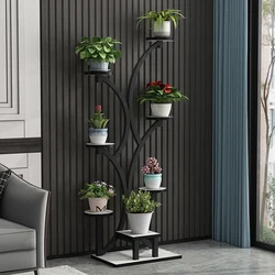 Estande flor sala de estar moderno e minimalista ferro móveis ornamentos multi camada prateleiras vaso de flores prateleira planta rack