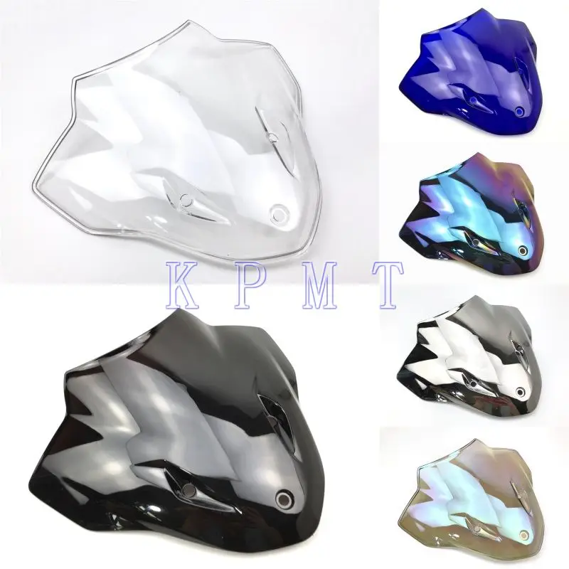 

Motorcycle Double Bubble Windshield WindScreen Screen For 2014 2015 2016 2017 2018 BMW S1000R S 1000R 1000 R 17 18