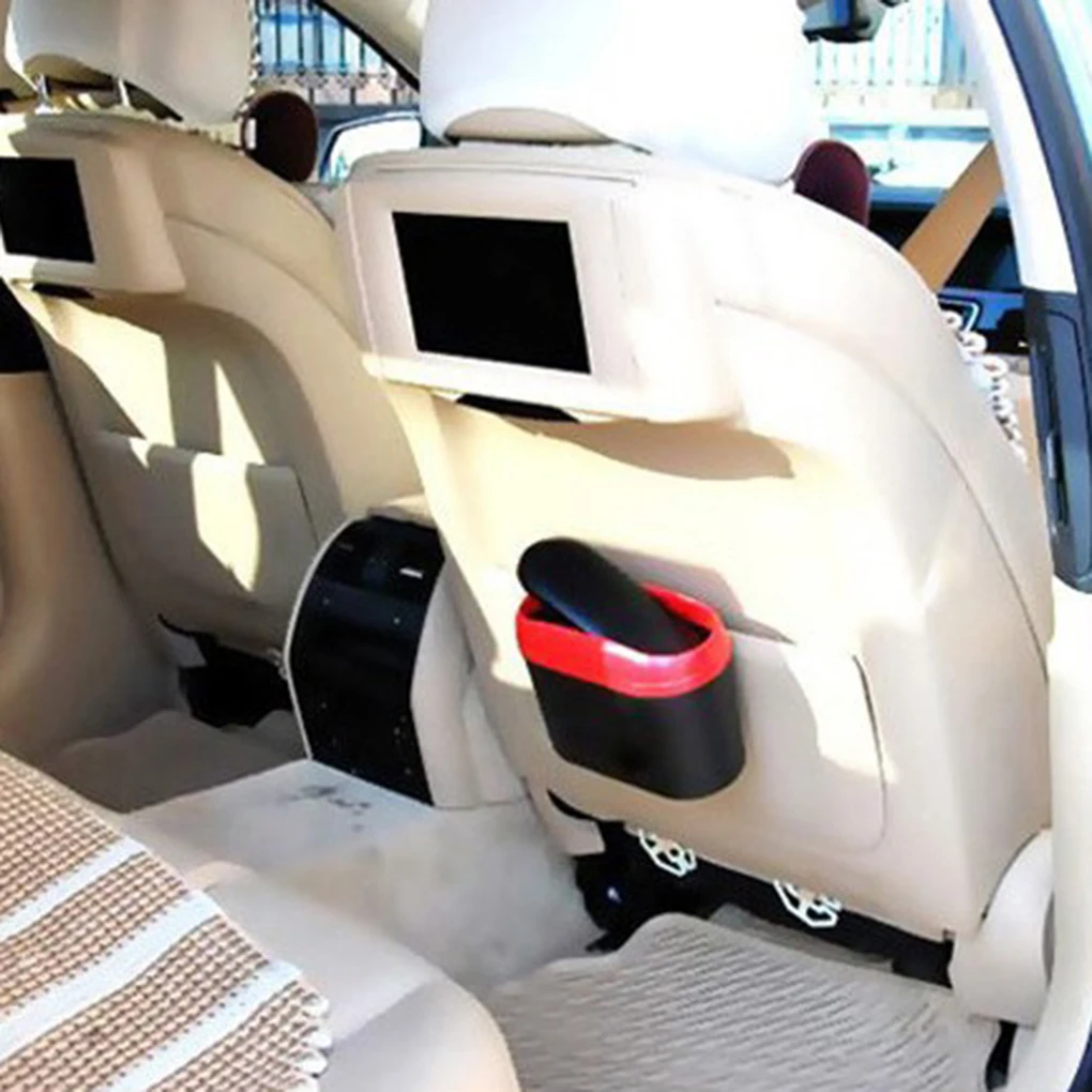 

Double Open Garbage Box Car Door Hanging Flip Trash Can Waste Storage Box Vehicle Garbage Bin