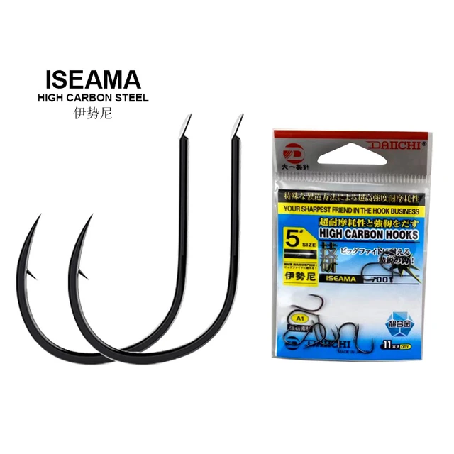 ISEAMA 5Bags High quality Japan Black Barbed Hooks High Carbon Steel Hooks  Super Wearable Sharp Anti-corrosion Carp Fish Hooks - AliExpress