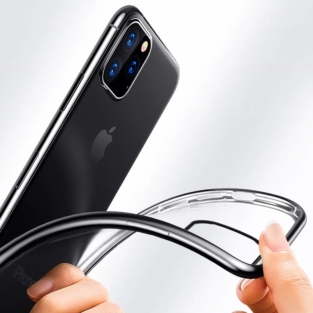 2020 Мягкий ТПУ чехол для iPhone X 11 pro max 6S 6 8 7 Plus XR XS Max Анти-Царапины гальванический