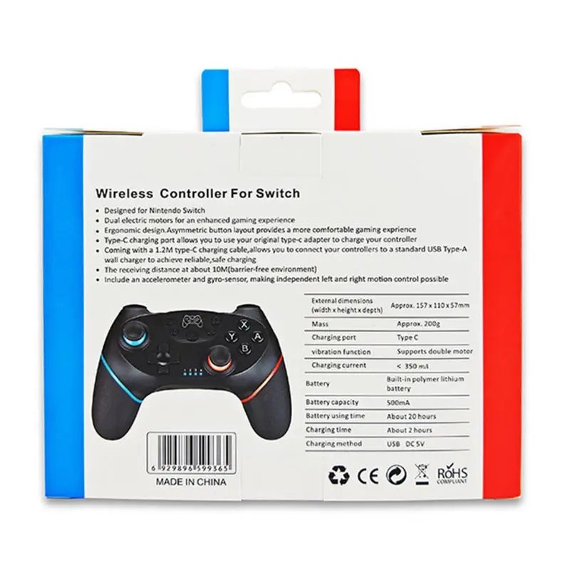 Беспроводной Pro контроллер геймпад Joypad пульт дистанционного управления для пульта дистанционного управления kingd черный контроллер геймпад