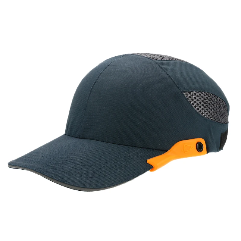 Безопасность на рабочем месте строительство шляпа Bump cap со светоотражающими полосками легкий и дышащий жесткий головной шлем черный