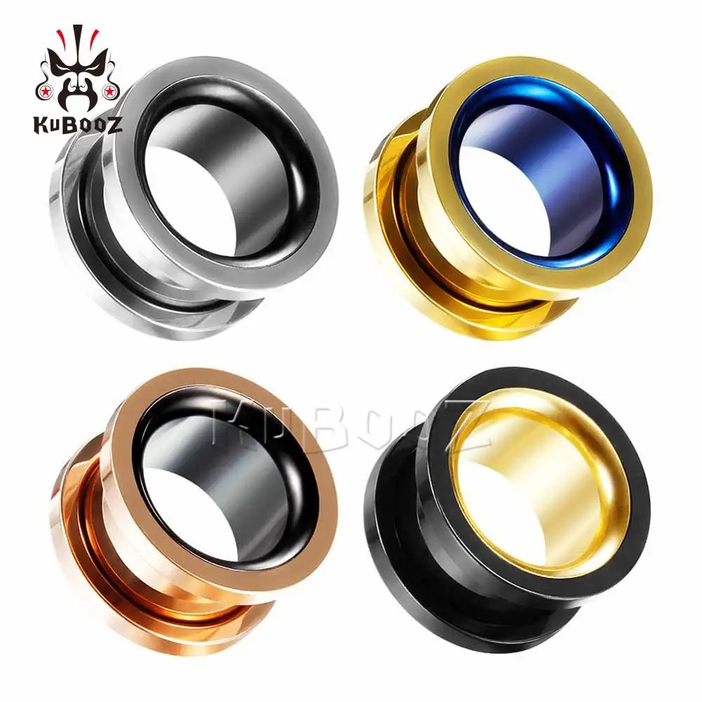 

Smiple Style Hollow Pirecing Plugs Ear Expanders Sutds Earrings Jewlery Body Fashion Gift Hot Sell By Pair Multi Color ForChoose