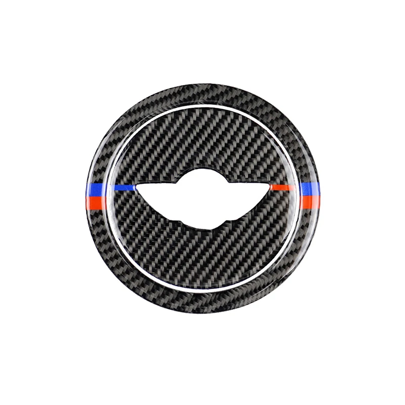 Наклейки на руль автомобиля наклейка из углеродного волокна украшение для Mini Cooper One S JCW R55 R56 R60 R61 F54 F55 F60 автомобильные аксессуары - Название цвета: For R Series