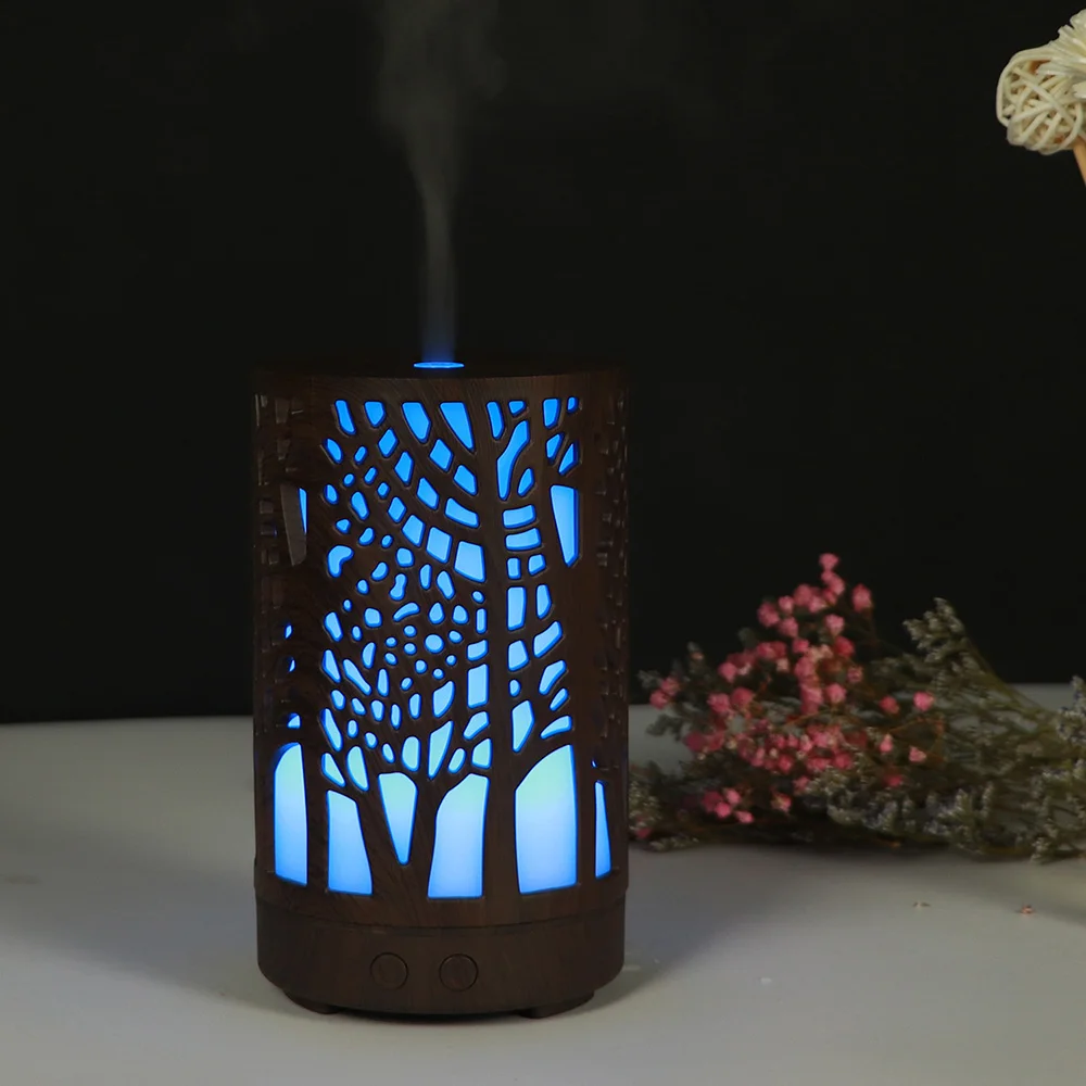 Wood Design Aromatherapy cool mist maker for home Essential Oil Aroma Diffuser Ultrasonic Air Mist Humidifier USB Aroma Diffuser