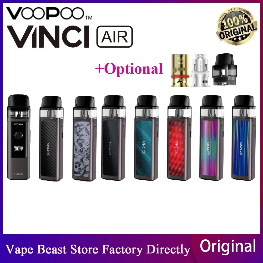 Новый оригинальный комплект VOOPOO VINCI AIR Pod 900 мАч батарея и 4 мл система GENE.AI чип MTL