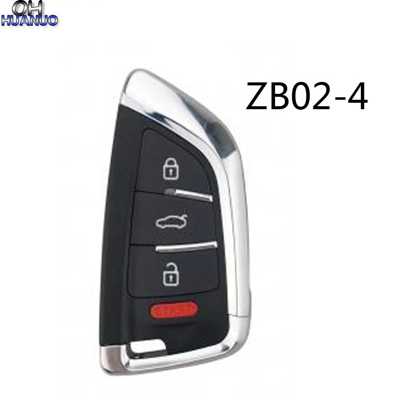 4 Кнопки KEYDIY Универсальный умный ключ ZB02-3/ZB02-4 для KD-X2 KD900 Mini KD Автомобильный ключ дистанционного управления подходит для более чем 2000 моделей - Количество кнопок: 4 Кнопки