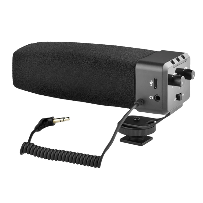 Video Recording Microphone Camcorder Smartphone Interview for Canon Sony Nikon Camera | Электроника