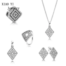 Экшн-камера XIAOYI 925 стерлингового серебра зимняя элегантная спина булавка, кулон кольцо, ожерелье, серьги, браслет, модный стиль, различные подарки