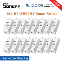 Sonoff – interrupteur intelligent WiFi, 1-20 pièces, POW R2, 16a, consommation d'énergie en temps réel, mesure pour eWelink, avec Alexa Google Home Assistant