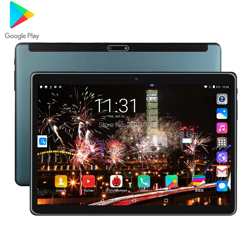 Бесплатная доставка Android 9 0 планшет ПК Tab Pad 10 дюймов IPS четырехъядерный 2G + 32GB ROM Dual
