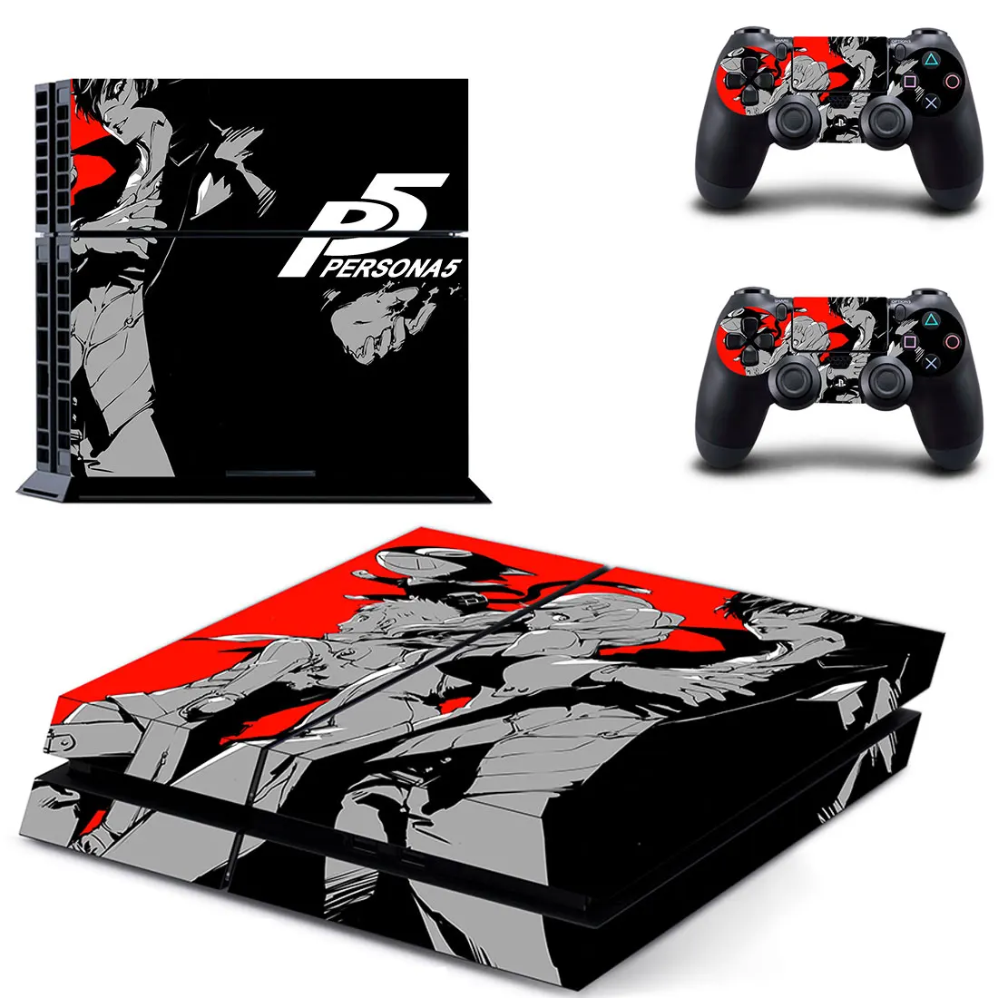 Наклейка на консоль PS4 Playstation 4 + 2 контроллера DPTM2301|Наклейки| |