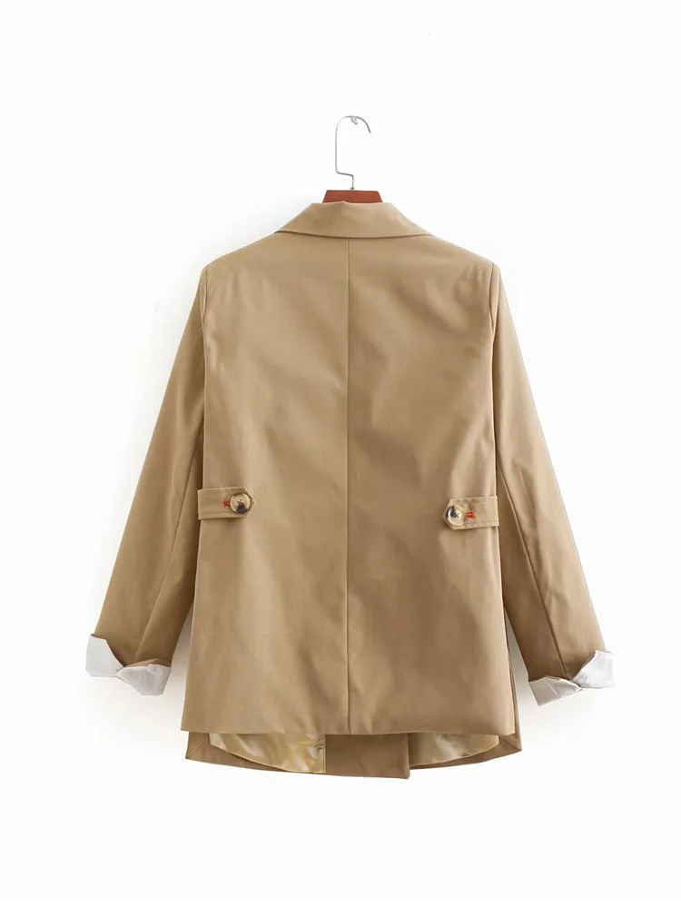 

2018 Korean-style Autumn New Style WOMEN'S Dress Versitile Fashion Slimming Double Breasted Casual Loose-Fit Suit Jacket