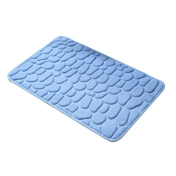

Modern Soft Non Slip Water Absorbent Kitchen Bathroom Rug Accessories Solid Memory Foam Carpet Toilet Bath Mat Thickened Bedroom