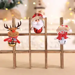 2019 с рождеством, снеговик, колокольчики, подвески, подвески, рождественские поделки, кулон для домашнего украшения для рождественской елки
