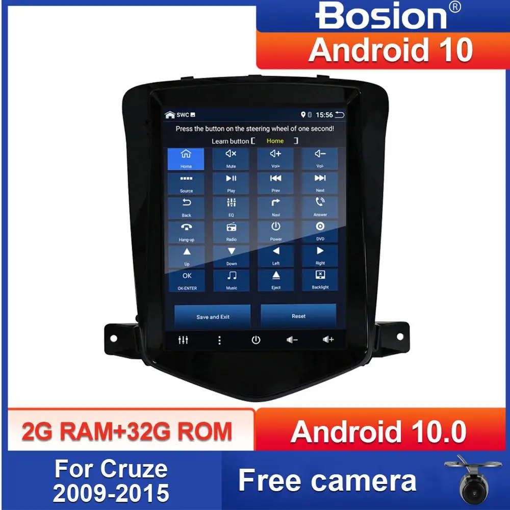 Bosion Android 10 9 7 &quotvetical Tesla экран автомобильный gps мультимедийный радио плеер для