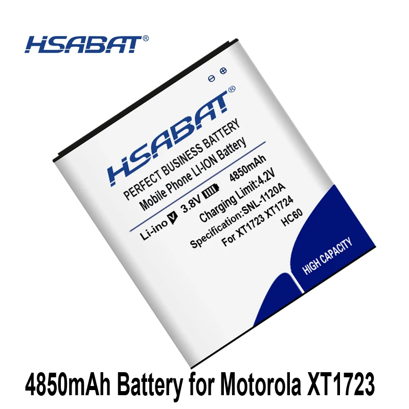 HSABAT 4850 мА/ч, HC60 Аккумулятор для Motorola C Plus Dual SIM XT1723 XT1724 XT1725