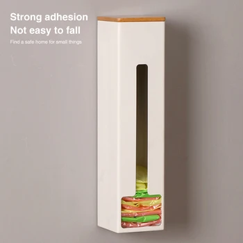 

Storage Rack Punch Free Iron Wall Mount Bathroom Dispenser Easy Install Space Saving Kitchen Organizer Plastic Bag Holder Home