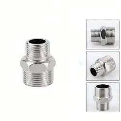 Free Shipping SS304 Stainless Steel Hex Nipple Fitting Coupler Adapter 1/4” - 2